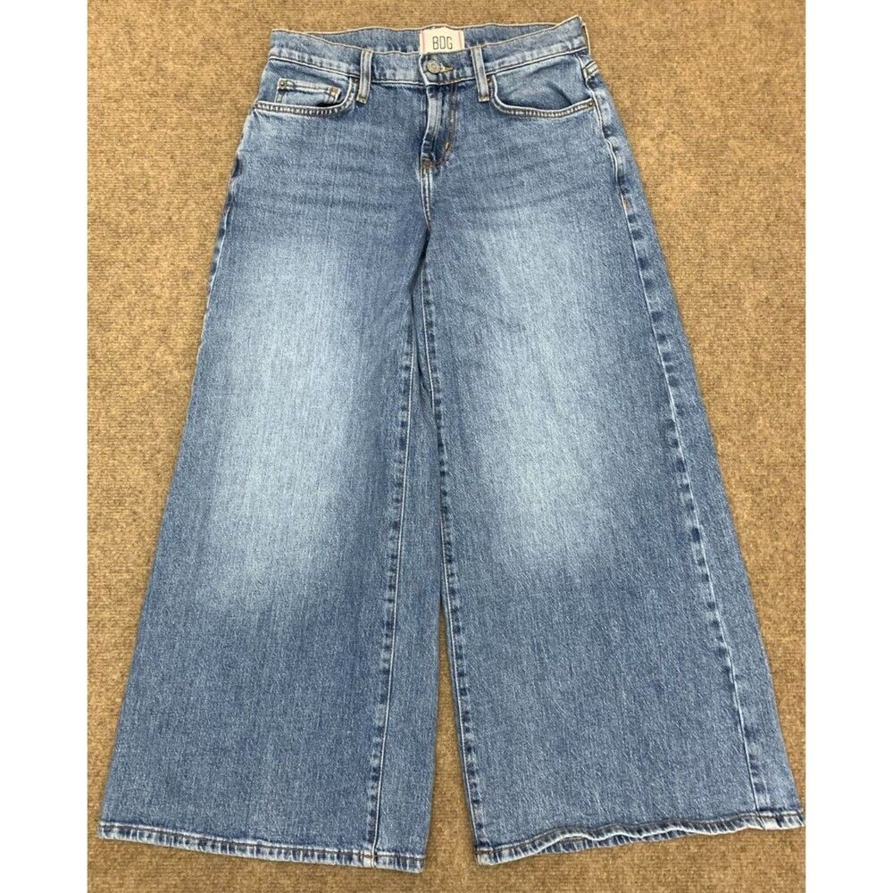 BDG Urban Outfitters Jeans Womens 25 Joey Mid-Rise Wide-Leg Loose Slouchy Denim